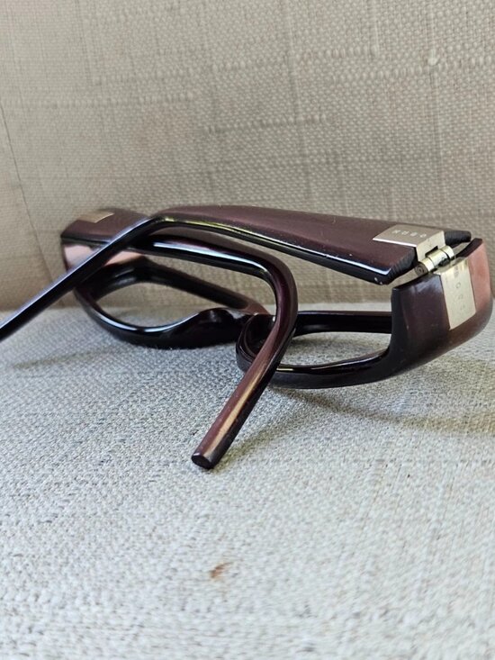 Boss Hugo Boss Eyeglasses Frame 0046/U PSN Eyewear Brown Tone Made in Italy